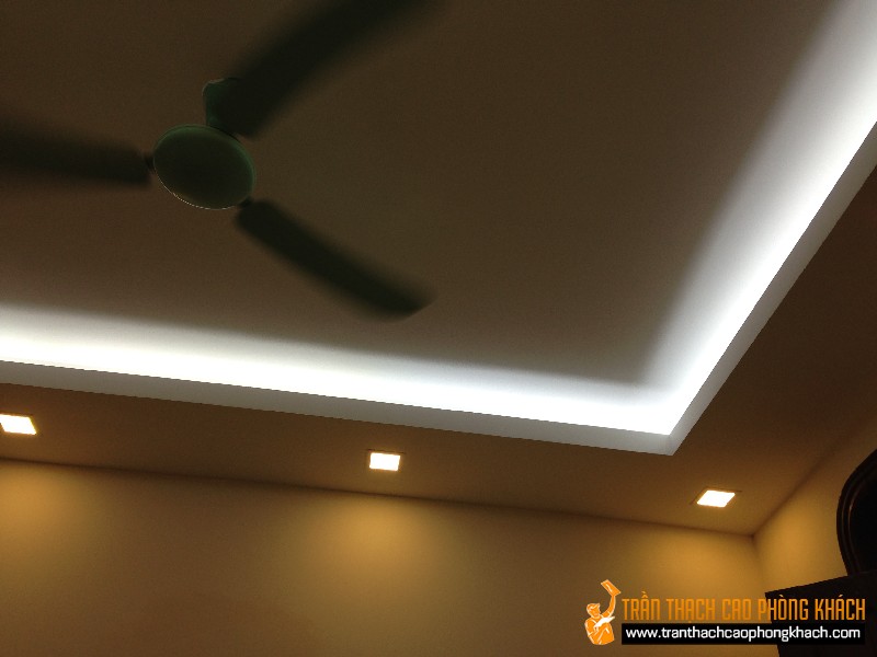 Trần thạch cao phòng khách nhà cô Lan số 47 Ngõ 296, Phố Minh Khai, Hà Nội Trần thạch cao phòng khách nhà cô Lan số 47 Ngõ 296, Phố Minh Khai, Hà Nội